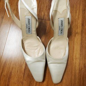 Jimmy Choo Cream sling backs size 9